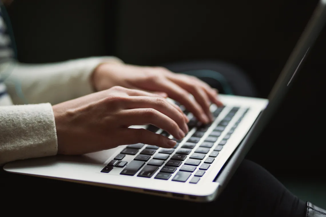 Typing on a computer