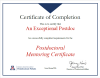 postdoc mentoring certificate